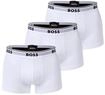 Boxershorts BOSS "Boxershort Trunk 3P Power 3er Pack", Herren, Gr. M, wei&szlig;,