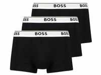 BOSS Boxer (Packung, 3er-Pack) mit Logo Webbund, schwarz|weiß