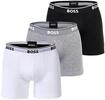 Boxershorts BOSS "Boxershort BoxerBr 3P Power 3er Pack", Herren, Gr. M, bunt (wei&szlig;,