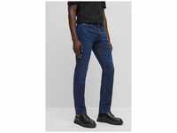 BOSS ORANGE Slim-fit-Jeans Delaware BC-L-P mit Leder-Badge, blau