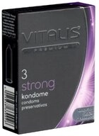 VITALIS Kondome PREMIUM Strong (extra sichere Kondome) kleine Packung mit, 3 St.,