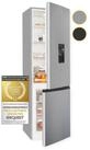 exquisit K&uuml;hl-/Gefrierkombination KGC265-70-WS-040D inoxlook, 179,5 cm hoch,...