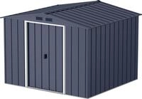 DURAMAX Ger&auml;tehaus Metall Ger&auml;tehaus 262x234 Gartenhaus Schiebet&uuml;ren, BxT: 262x234