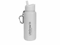 LifeStraw Trinkflasche Go Stainless Steel, 0,7l, mit Filter, weiß, Edelstahl,