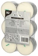 PAPSTAR Teelicht Maxi Lichte &Oslash; 59 mm, 20 mm weiss aus 100 % Stearin 12 Stk