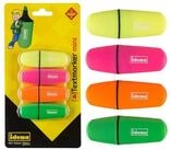 Idena Marker Idena Textmarker 1-4mm Mini leuchtende Farben gelb pink orange gr&uuml;n 4