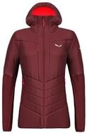 Salewa Hybridjacke Ortles Hybrid (warm, TirolWool, komprimierbar) weinrot Damen