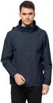 Regenjacke JACK WOLFSKIN "STORMY POINT 2L JKT M", Herren, Gr. XL, blau (dunkelblau),
