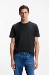 BOSS T-Shirt Tiburt mit Jacquard-Struktur, regular fit