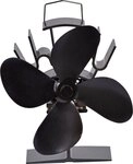 Essentials Backofenrost Essentials Ofenventilator stromlos 4 fl&uuml;gelig ab, Eiche