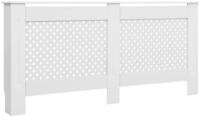 vidaXL Heizk&ouml;rper Heizk&ouml;rperabdeckung Wei&szlig; 172&times;19&times;81,5 cm MDF