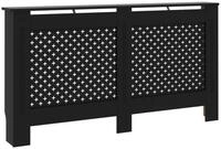 vidaXL Heizk&ouml;rper Heizk&ouml;rperverkleidung Schwarz 152x19x81,5 cm MDF schwarz