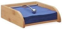 relaxdays Serviettenhalter aus Bambusholz, Bambus