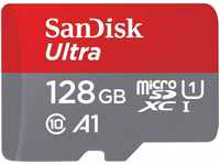 Sandisk Ultra microSDXC Speicherkarte (128 GB, Class 10, Adapter)