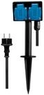 LogiLink Gartensteckdose LOGILINK Gartensteckdose mit Erdspie&szlig; LPS214 2-fach IP44