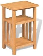 vidaXL Beistelltisch, Ablagetisch mit Zeitungsablage 27x35x55 cm Massivholz...