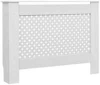 vidaXL Heizk&ouml;rper Heizk&ouml;rperabdeckung Wei&szlig; 112&times;19&times;81,5 cm MDF