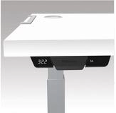 FELLOWES Schreibtisch Tischplatte Levado 160x80cm wei&szlig;