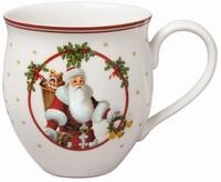 Villeroy & Boch Becher Toy's Delight Becher mit Henkel Santa u. Reh 0,44l,...