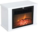 HOMCOM Elektrokamin, Kaminofen 600,1200W Elektrischer Kamin Standkamin Flammeneffekt