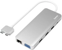 Hama Laptop-Dockingstation USB-C&reg;-Hub, Multiport f&uuml;r Apple MacBook Air & Pro, 12