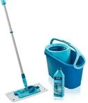 Leifheit Wischmopp Set CLEAN TWIST M Ergo micro duo + Kraftreiniger, (5-St),