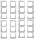 Kopp Abdeckrahmen Paris 3-fach [8ERPACK], Kunststoff, (10 tlg), senkrechte und
