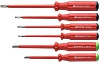 PB Swisstools Schraubendreher, (6 St), Satz VDE Schlitz/PZ im Karton Classic