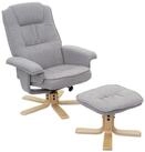 MCW Relaxsessel H56-T, mit Hocker, Breite Armlehnen, Um 360&deg; drehbar