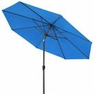 paramondo Sonnenschirm interpara Sonnenschirm, 3,5 m, rund, blau, Gestell: anthrazit,