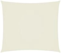 vidaXL Sonnensegel Sonnensegel Oxford-Gewebe Rechteckig 2,5x3 m Creme, (1-tlg)