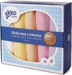 XKKO Stoffwindeln Mullwindeln Muslin 70x70 cm Baumwolle 5er-Set Pastels Girl