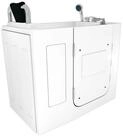 AcquaVapore Badewanne Sitzbadewanne Senioren Wanne mit T&uuml;r S08-C-L 110x68cm,