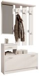 Bega Consult Garderoben-Set in wei&szlig; - 100x190x25cm (BxHxT), (3-St)
