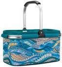 anndora Einkaufskorb mit stabilem Aluminiumrahmen, 22 l, Stoff durch...