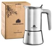 GR&Oslash;NENBERG Espressokocher Edelstahl, Induktion geeignet, 4 o. 6 Tassen, 0.2l