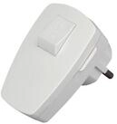 Kopp Schuko-Stecker KOPP Schutzkontakt-Stecker 170402006, mit Schalter, wei&szlig;