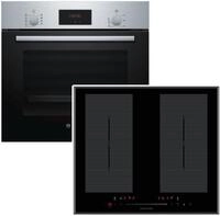 BOSCH Flex-Induktions-Herd-Set Backofen 3D-Hei&szlig;luft + Kochfeld Fl&auml;cheninduktion