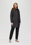 s.Oliver Funktionsmantel Outdoor-Mantel Lange Steppjacke mit abnehmbarer Kapuze
