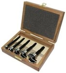 Fisch Holzbohrer, (5-tlg), Forstnerbohrer-Satz Black Shark Pro 15, 20, 25, 30, 35 mm