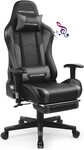 GTPLAYER Gaming-Stuhl B&uuml;rostuhl Gamer Stuhl mit Fu&szlig;st&uuml;tzen Bluetooth...