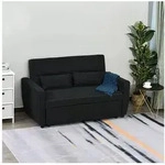 HOMCOM Schlafsofa Bettsofa, Sofa mit Schlaffunktion, Sofagarnitur, Verstellbarer