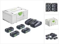 FESTOOL Energie Set SYS 18V 4x4,0/TCL 6 DUO Akku-Set