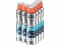 L'ORÉAL PARIS MEN EXPERT Deo-Spray Deo Spray Fresh Extreme, Packung, 6-tlg.
