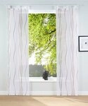 OTTO home Schiebegardine Dimona (2 St), Schlaufen, transparent, Voile, 2er-Set,