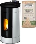 Freepoint Pelletofen Globe airtight, 11 kW, Zeitbrand, 352 W, 230 V
