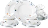 Seltmann Weiden Teeservice Geschirr-Set Sonate Nostalgie (18-tlg), 6 Personen,