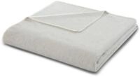 Biederlack Tagesdecke Plaid / Decke Decke light grey 150 x 200cm