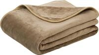 Wohndecke Uni Decke aus recyceltem Polyester, G&ouml;zze, Kuscheldecke
