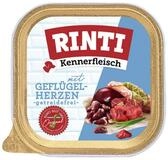 Rinti Kennerfleisch Plus mit Gefl&uuml;gelherzen 300 g - 9 St&uuml;ck, Nassfutter f&uuml;r:...